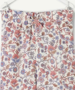 Pantalon fluide bébé fille imprimé floral