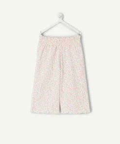 Pantalon fluide bébé fille large imprimé floral