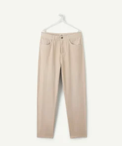 Pantalon garçon baggy beige