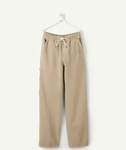 Pantalon garçon baggy beige