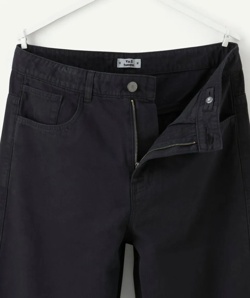 Pantalon garçon baggy noir