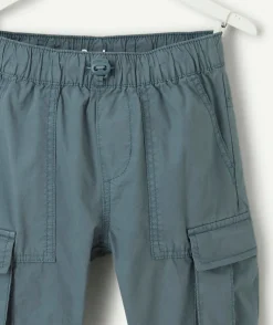 Pantalon garçon cargo bleu