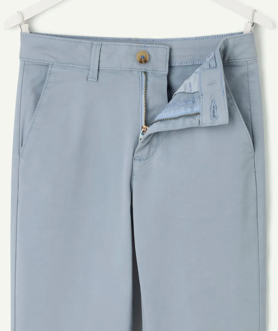 Pantalon garçon chino bleu