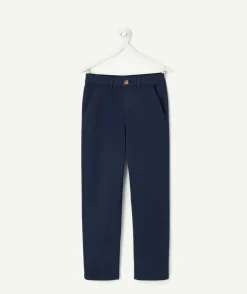 Pantalon garçon chino bleu marine