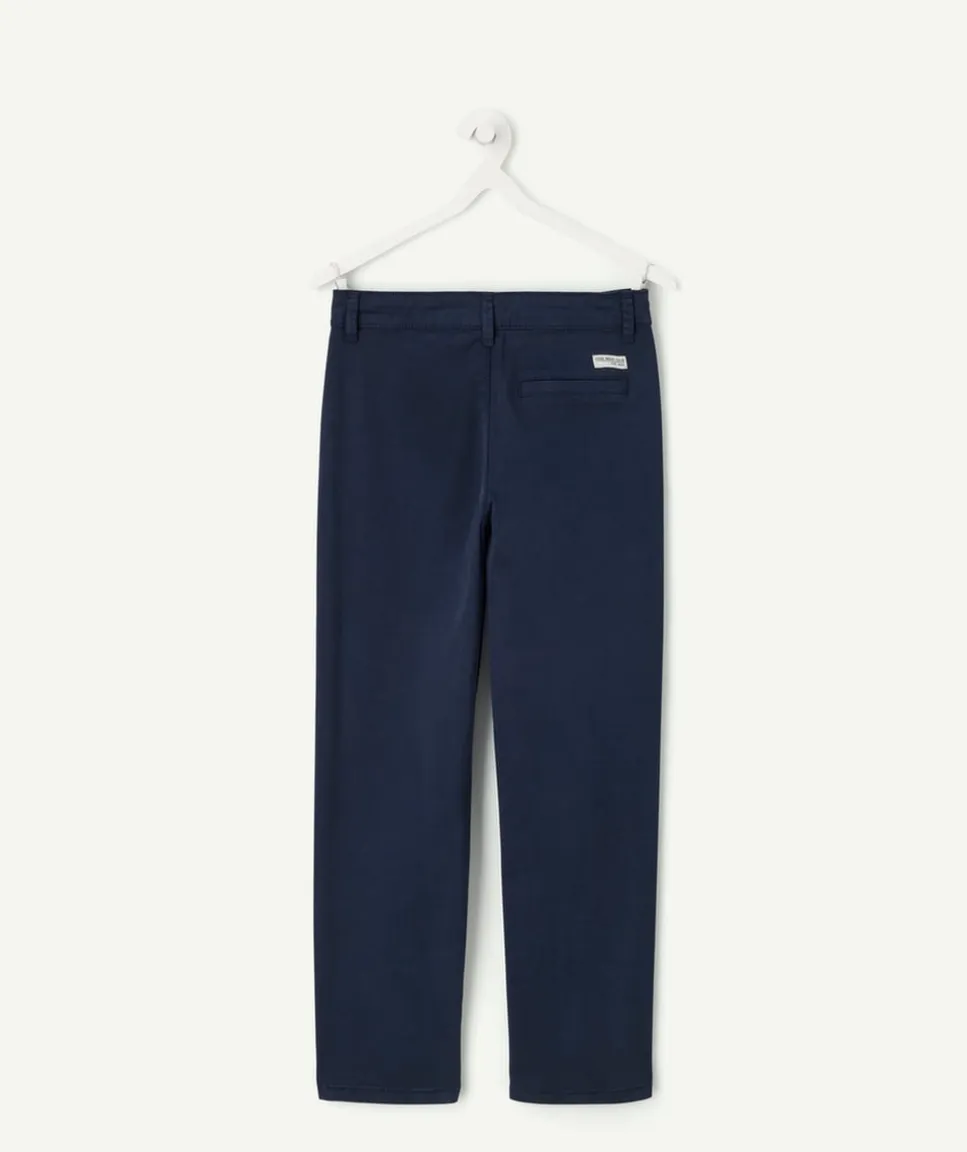 Pantalon garçon chino bleu marine