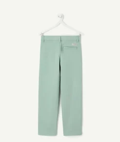 Pantalon garçon chino vert