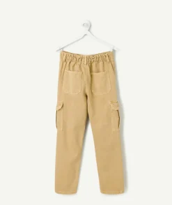 Pantalon garçon droit beige