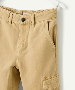 Pantalon garçon droit beige