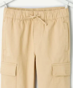 Pantalon garçon droit beige