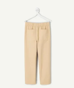 Pantalon garçon droit beige