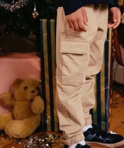 Pantalon garçon droit beige