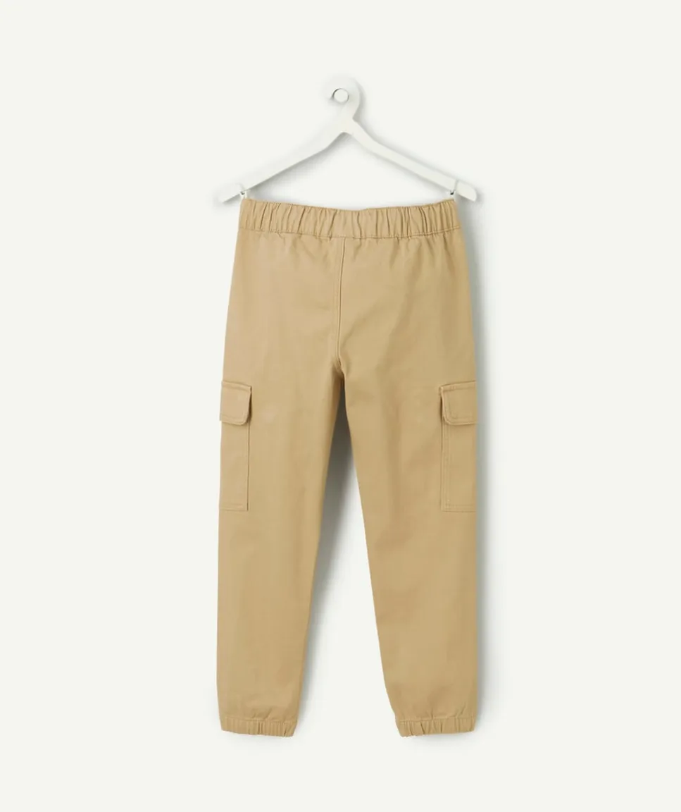 Pantalon garçon droit beige