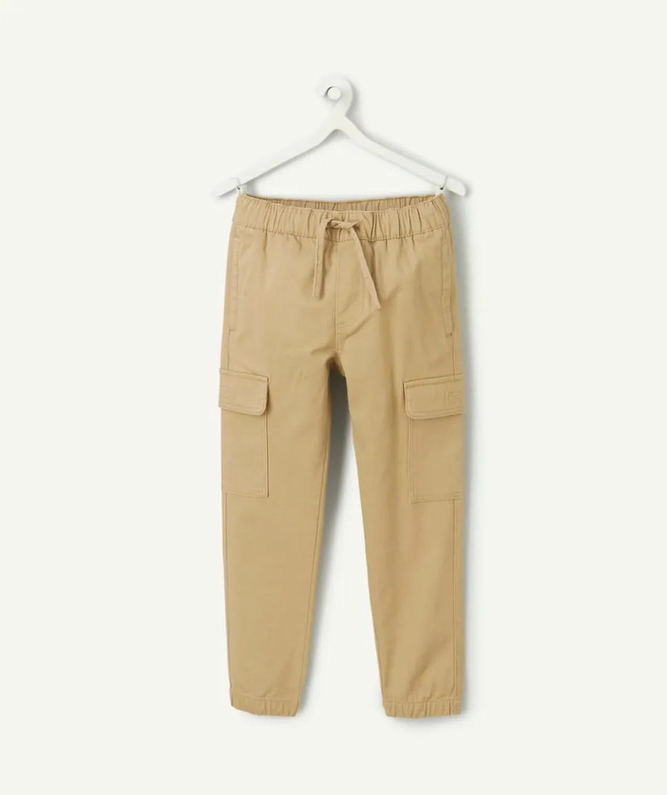 Pantalon garçon droit beige