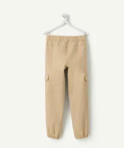 Pantalon garçon droit beige