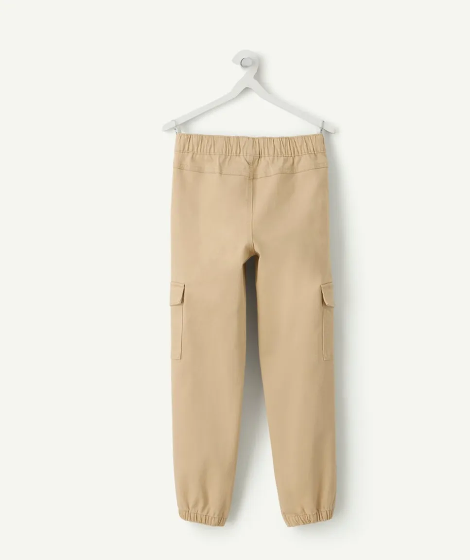 Pantalon garçon droit beige
