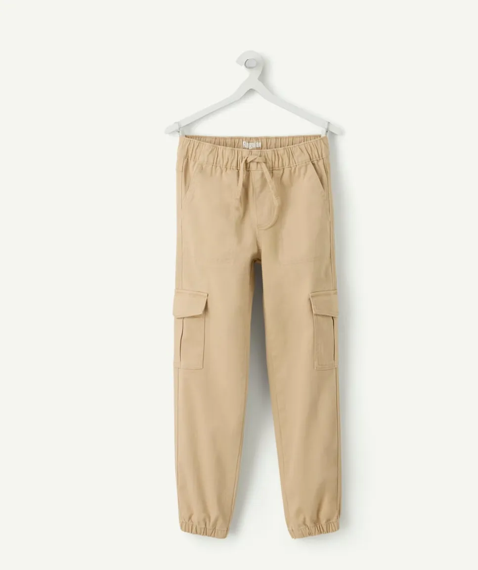 Pantalon garçon droit beige