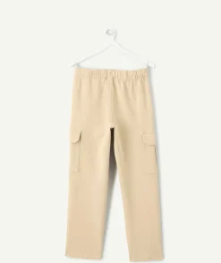 Pantalon garçon droit beige