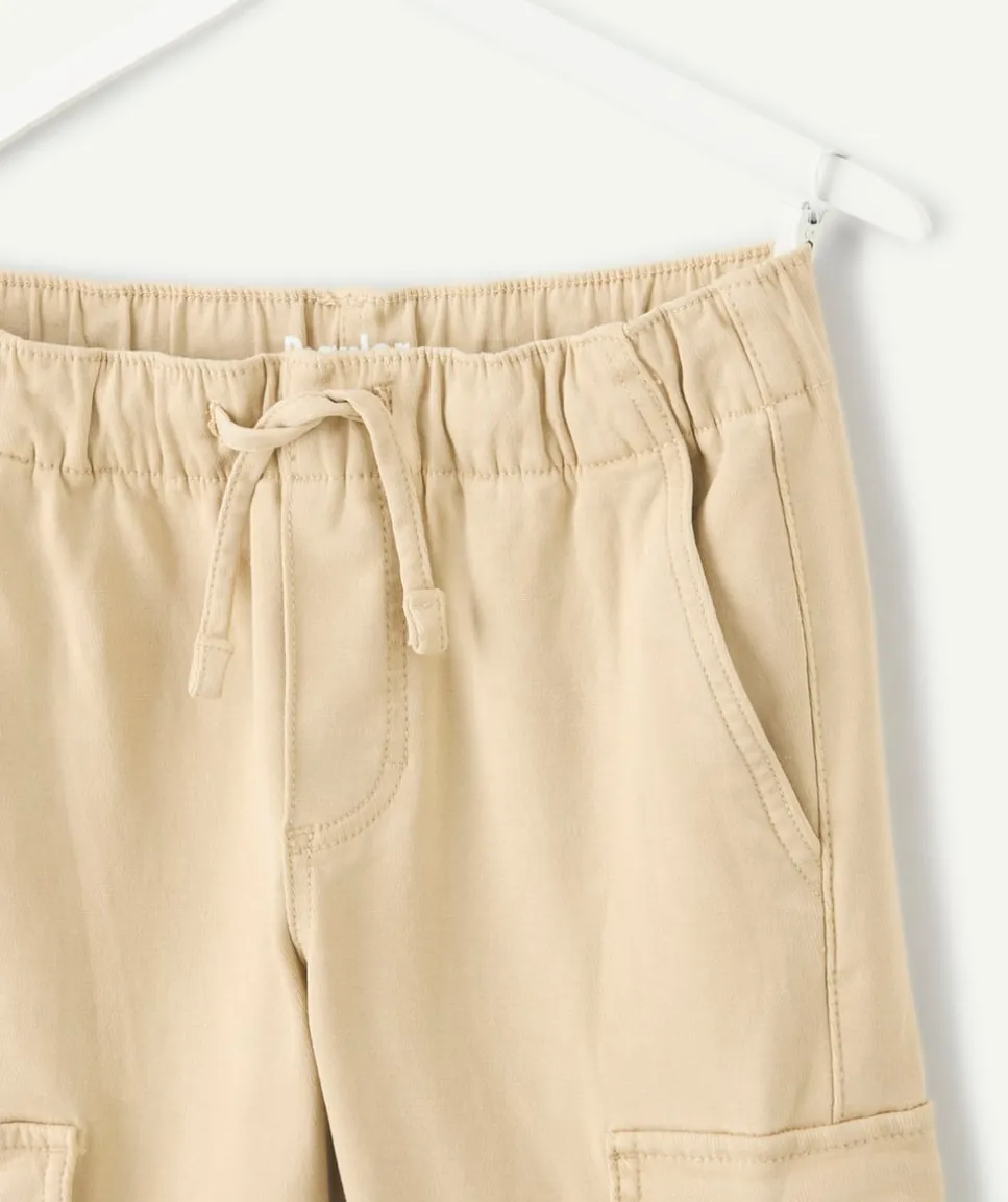 Pantalon garçon droit beige