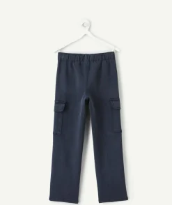 Pantalon garçon droit bleu