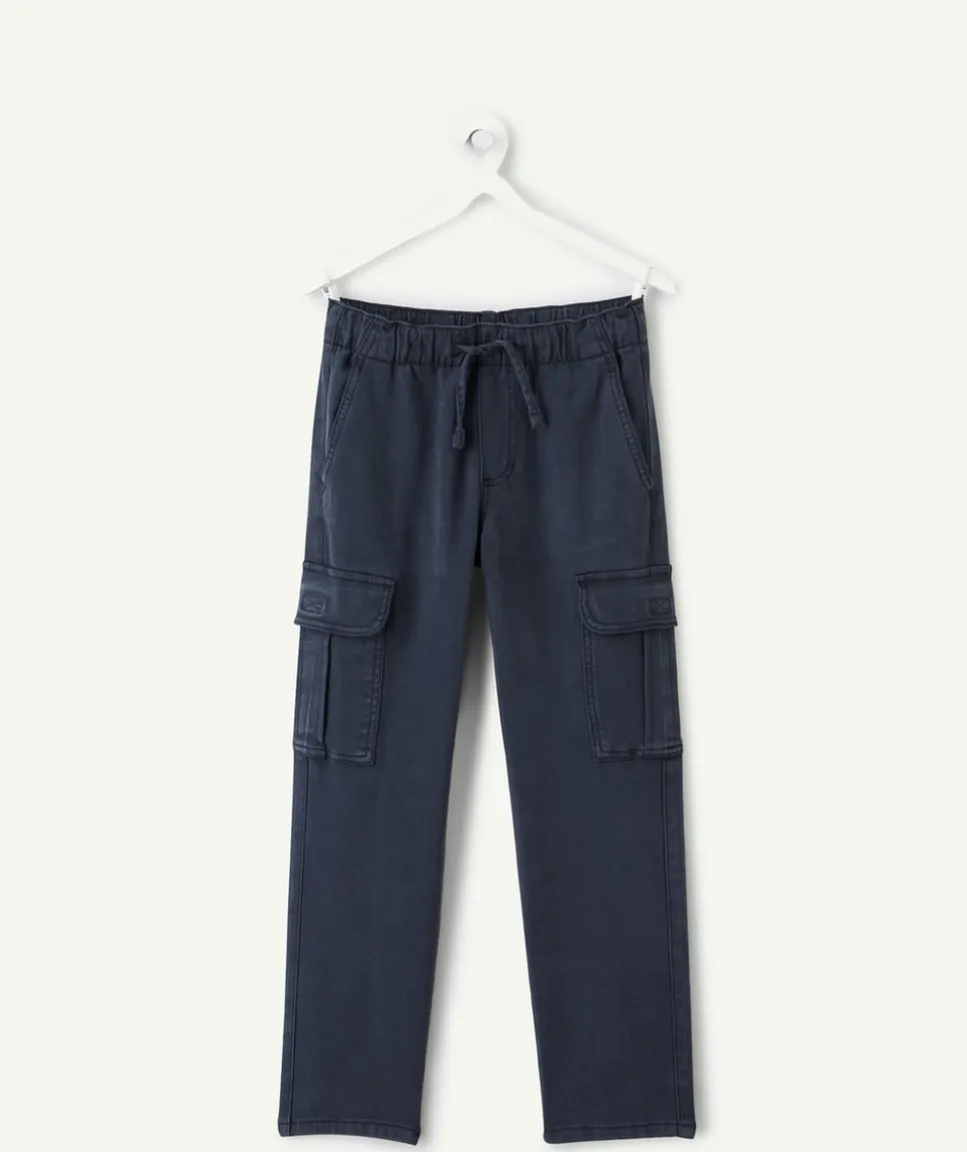 Pantalon garçon droit bleu