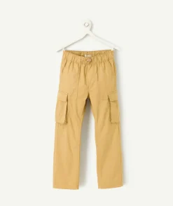 Pantalon garçon droit camel