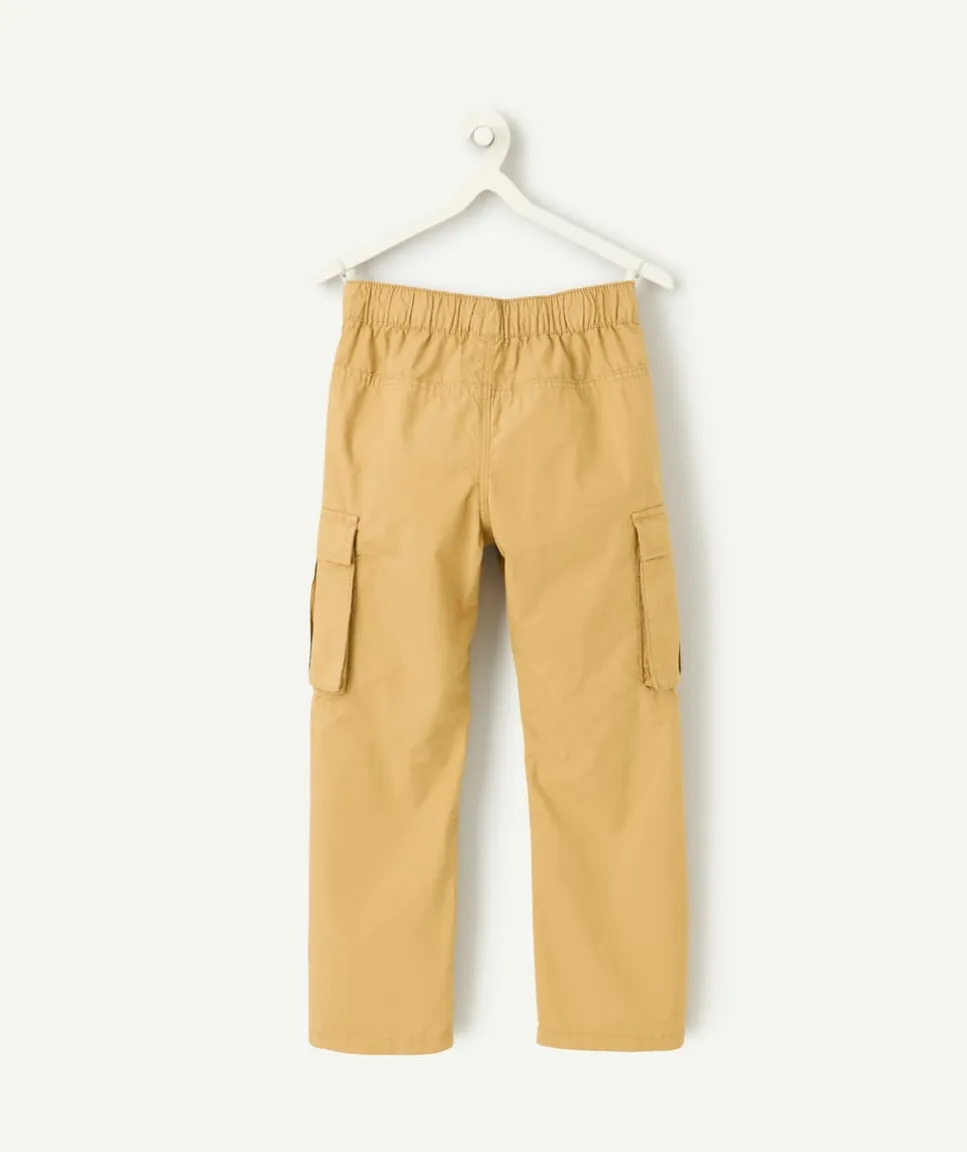 Pantalon garçon droit camel