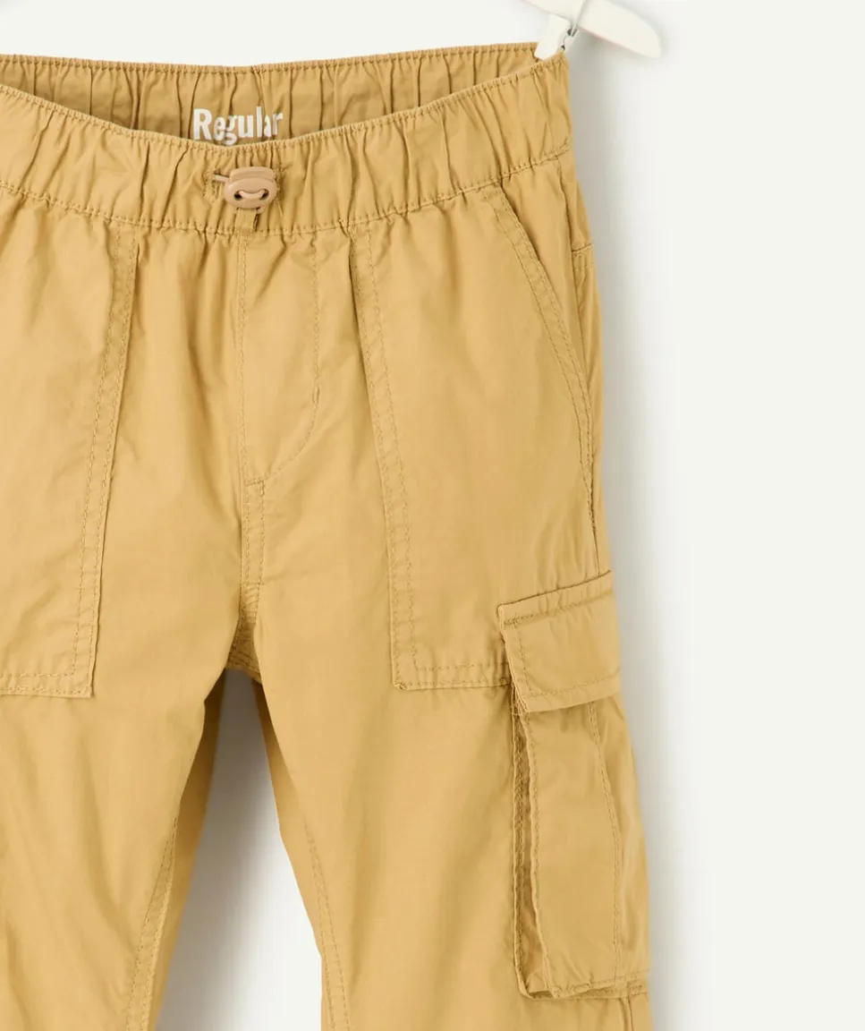 Pantalon garçon droit camel