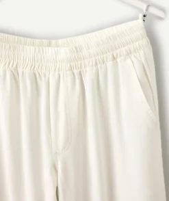 Pantalon garçon droit écru