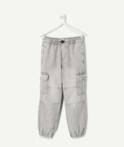 Pantalon garçon droit gris