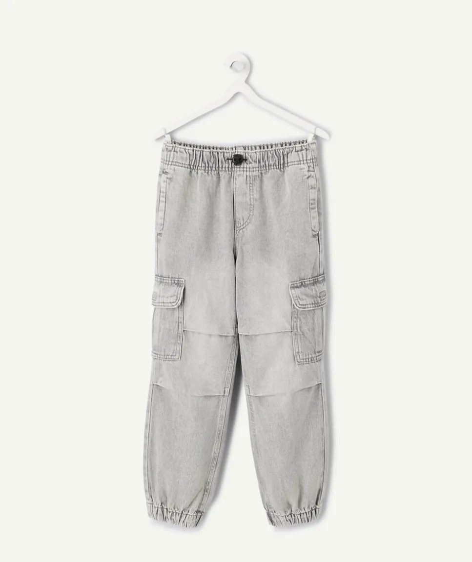 Pantalon garçon droit gris