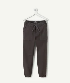 Pantalon garçon droit gris foncé