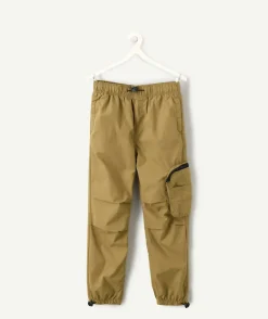 Pantalon garçon droit kaki