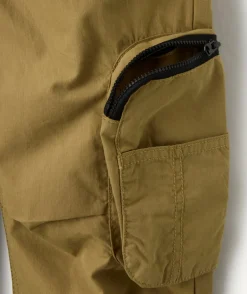 Pantalon garçon droit kaki