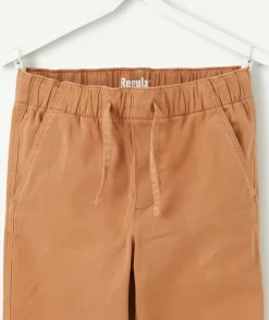 Pantalon garçon droit marron