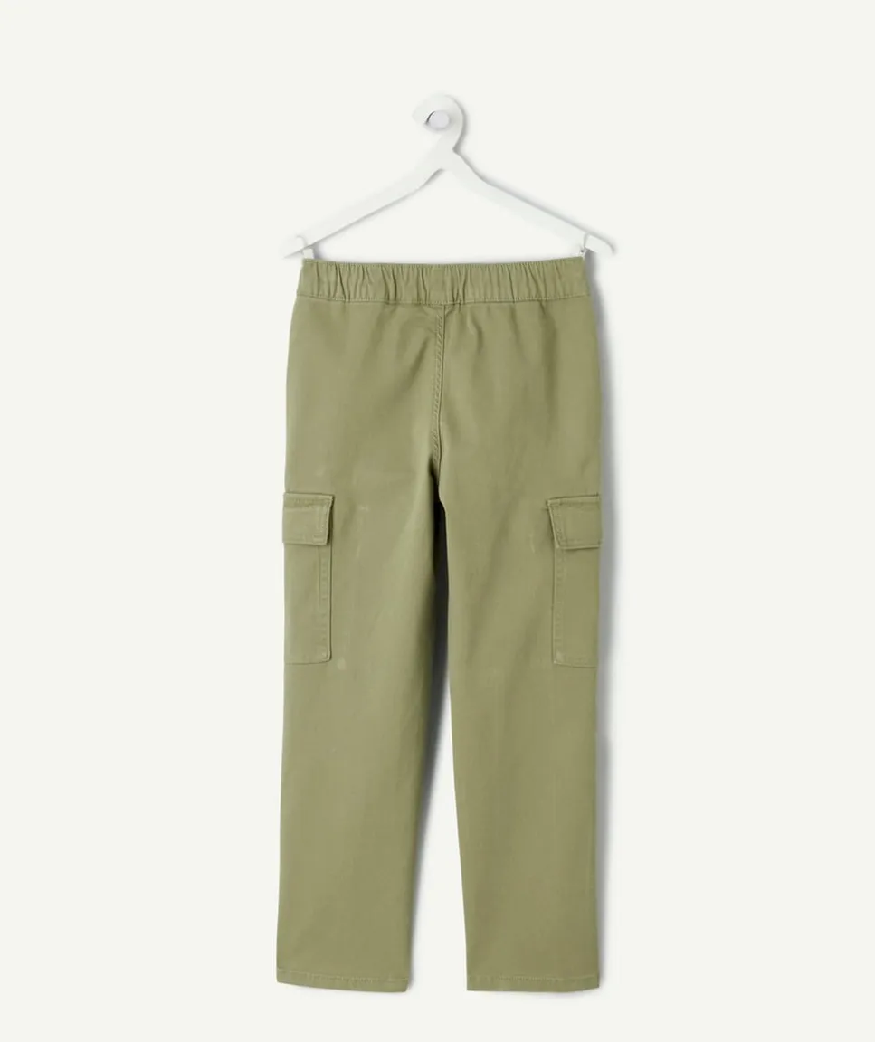 Pantalon garçon droit vert