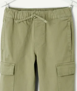 Pantalon garçon droit vert
