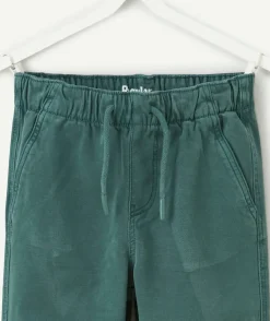 Pantalon garçon droit vert foncé