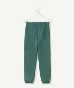 Pantalon garçon droit vert foncé