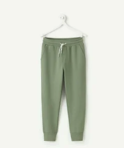 Pantalon garçon jogging vert