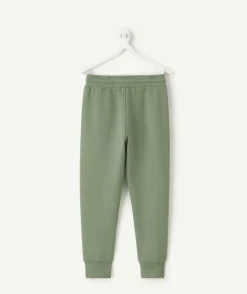 Pantalon garçon jogging vert