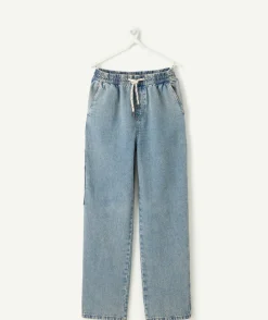 Pantalon garçon large denim clair