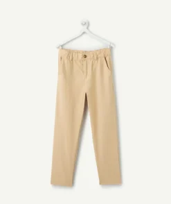 Pantalon garçon relax beige