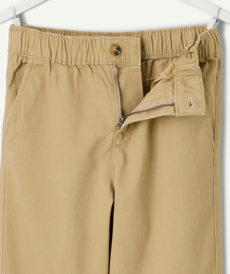 Pantalon garçon relax beige