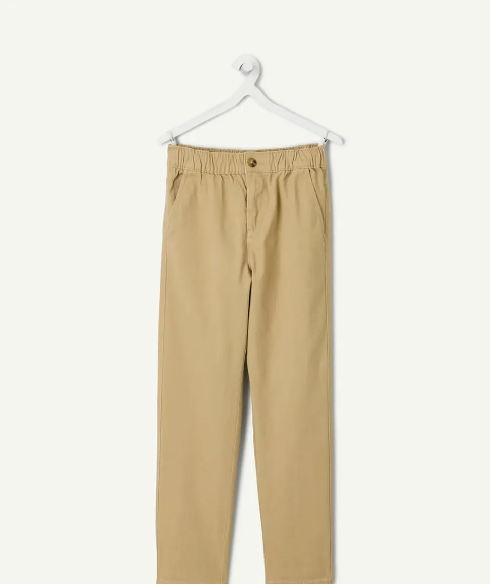 Pantalon garçon relax beige