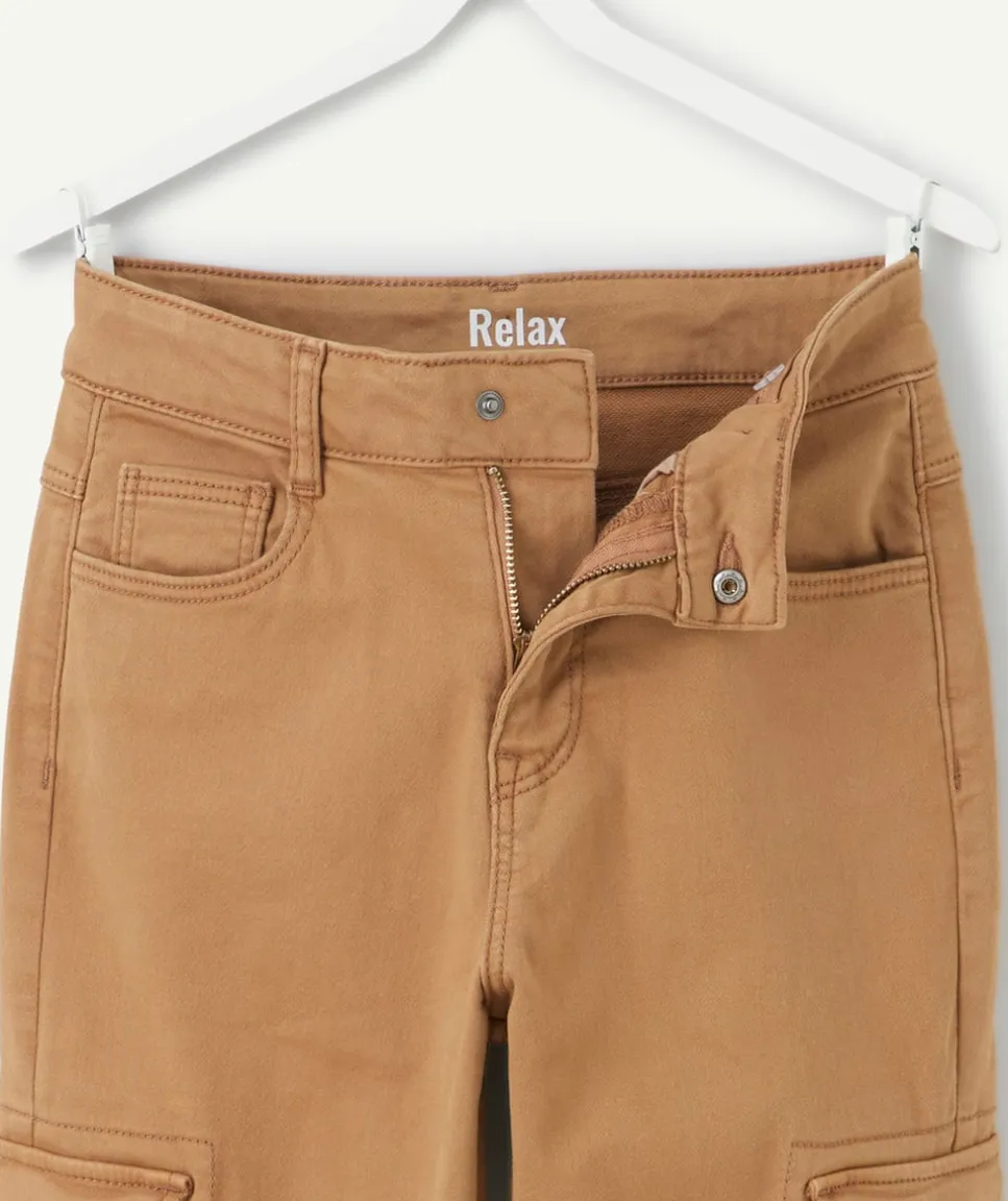 Pantalon garçon relax beige