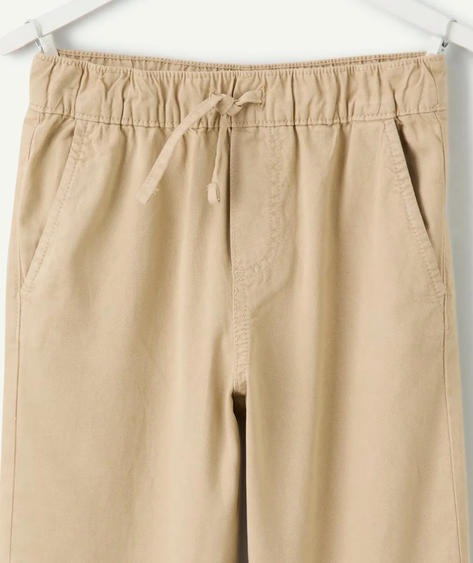 Pantalon garçon relax beige