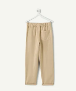 Pantalon garçon relax beige