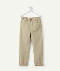 Pantalon garçon relax beige