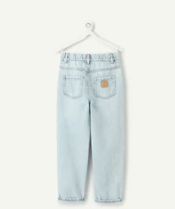Pantalon garçon relax bleu clair