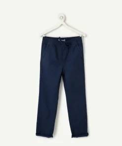 Pantalon garçon relax bleu marine
